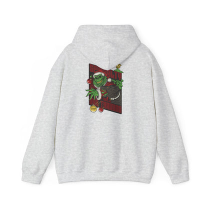 Holiday Grinch Decoy - Unisex Heavy Blend™ Hooded Sweatshirt (Back Print)