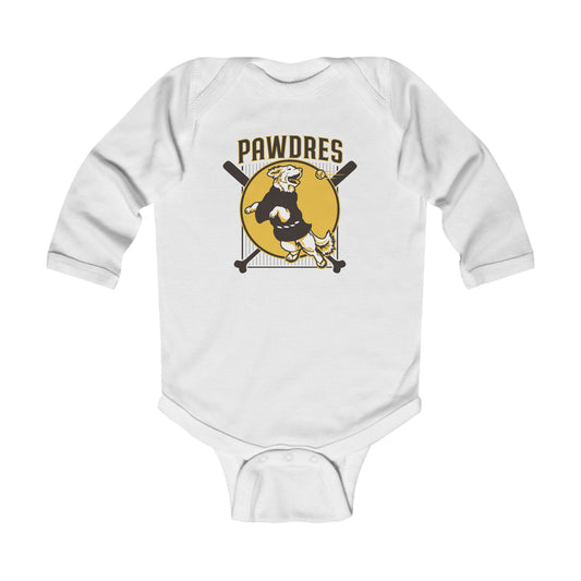 San Diego Pawdres - Infant Long Sleeve Bodysuit